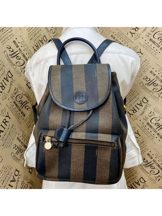 Fendi Vintage Pecan Backpack Brown main image 14